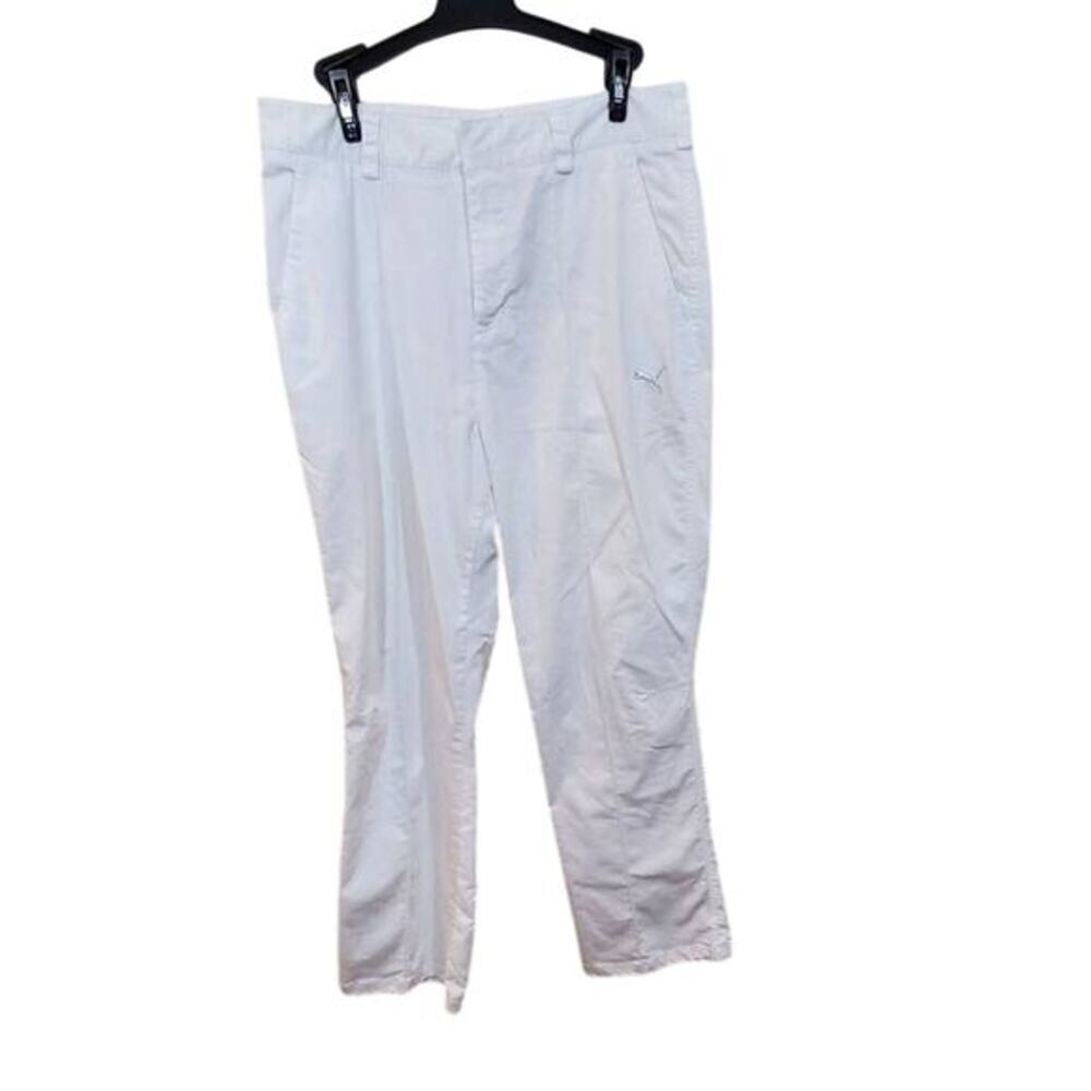 Puma Women's Lightweight Golf Pants White Size‎ 30x32 Athletic Casual